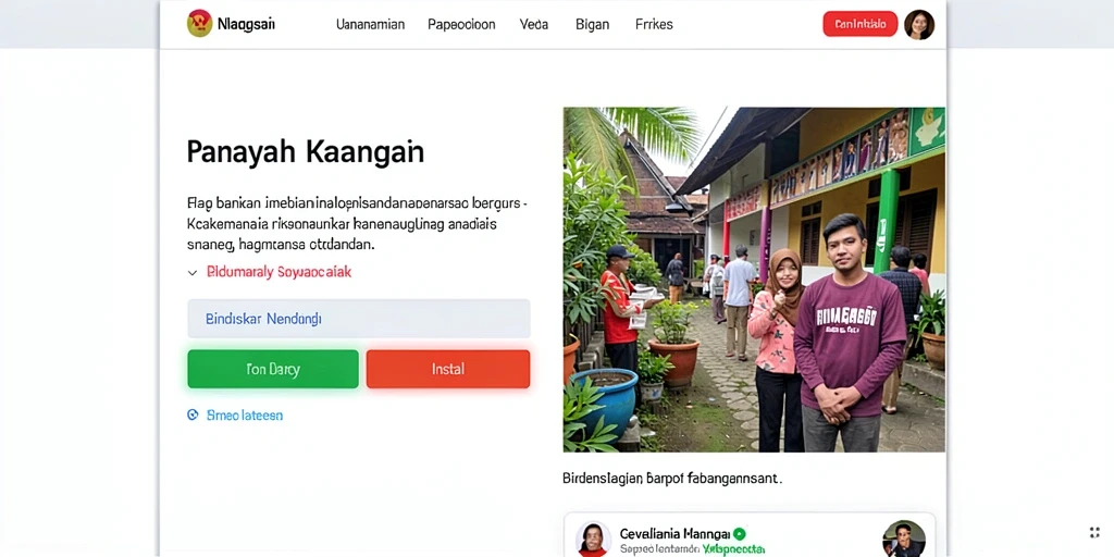 Tampilan awal game yang menarik dan interaktif.