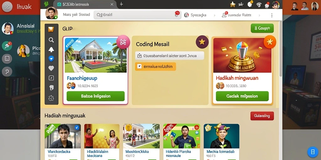 Tampilan awal yang menarik dan mudah dinavigasi.