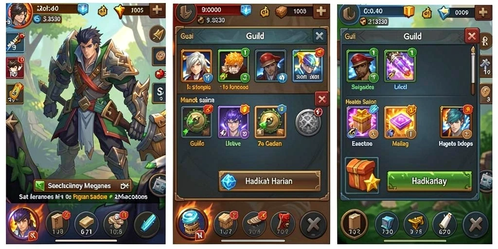 Tampilan awal yang menarik dengan desain intuitif.