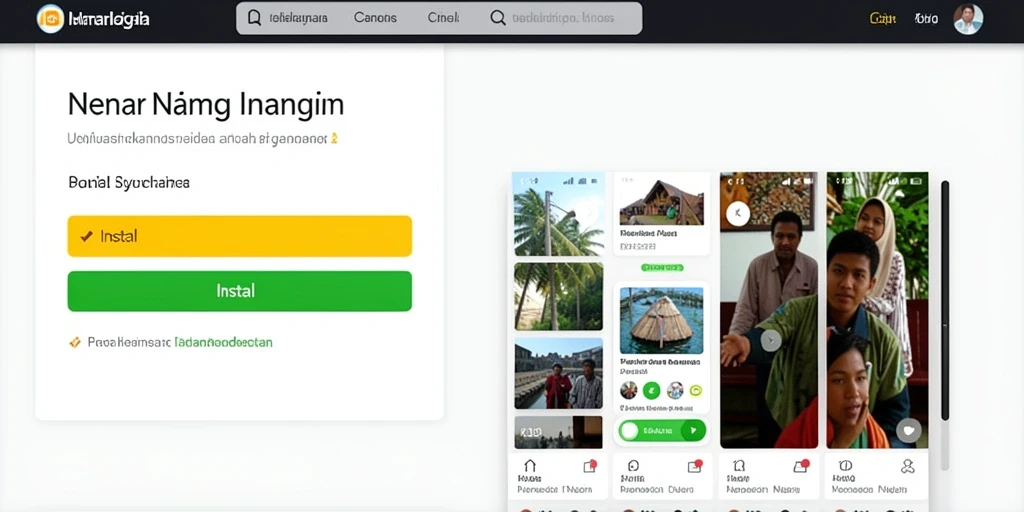 Tampilan awal yang menarik dan intuitif.