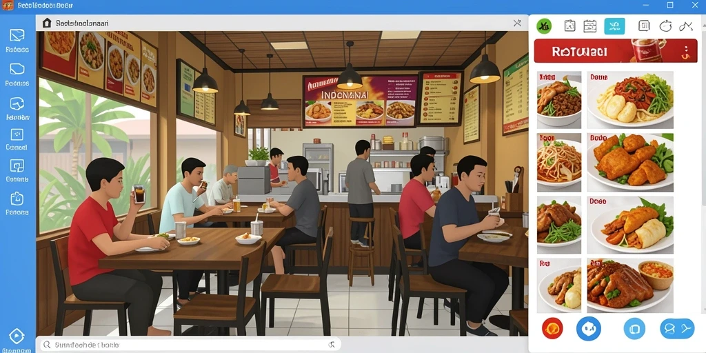 Tampilan antarmuka pengguna yang menarik.
