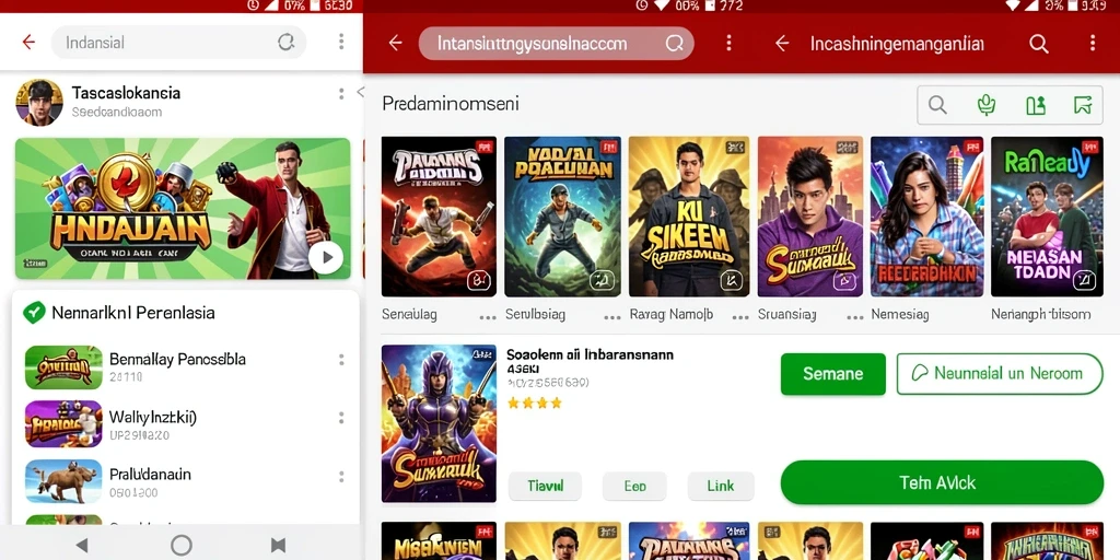 Tampilan menu sederhana dan mudah dinavigasi.