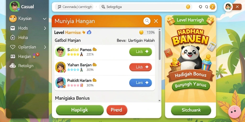 Screenshot menampilkan karakter utama dalam aksi.