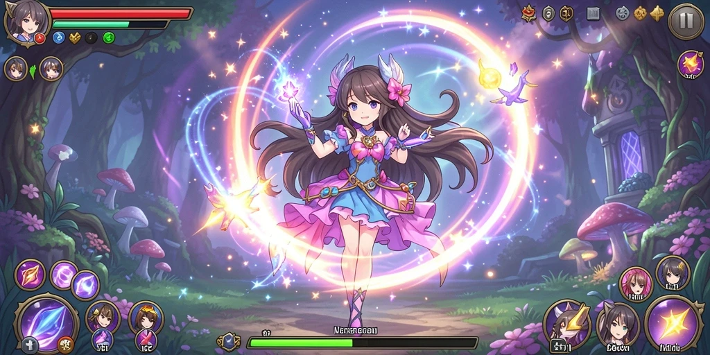 Tampilan awal game yang menarik dan penuh warna.