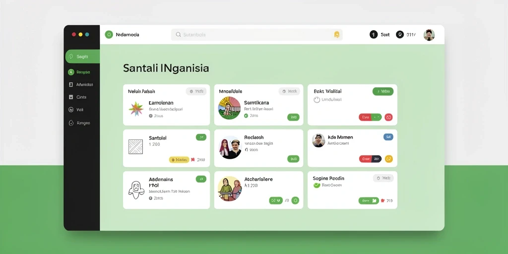 Tampilan antarmuka aplikasi yang menarik dan intuitif.