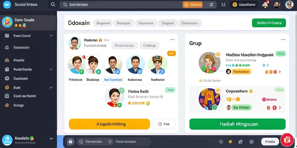 Tampilan karakter unik yang menawan.