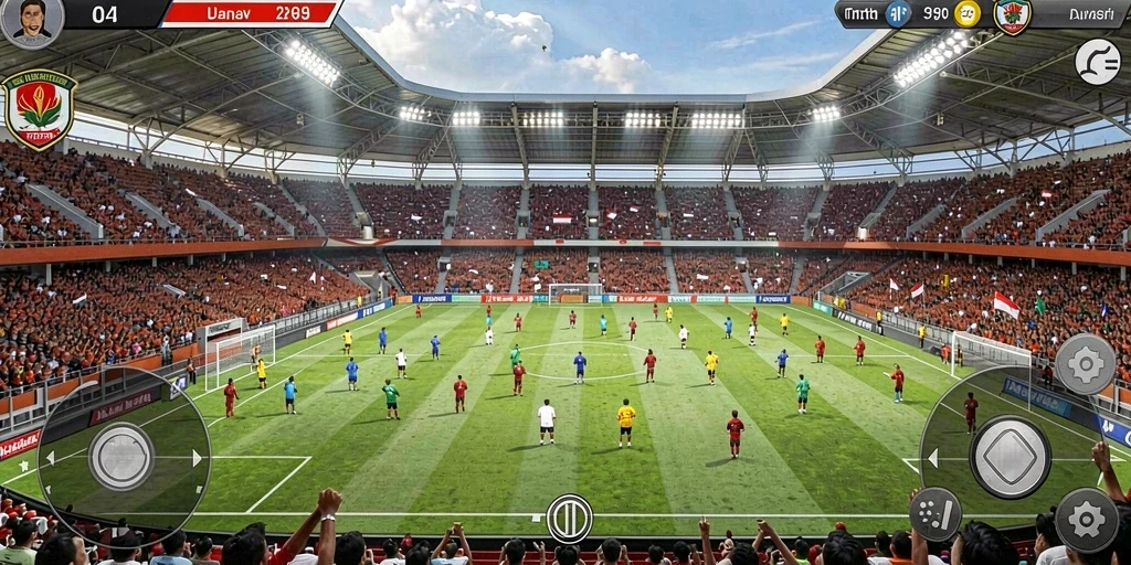 Tampilan awal game yang menarik dan interaktif.